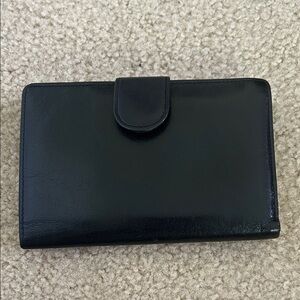 Harrods Black Leather Wallet